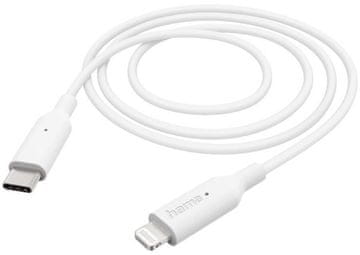 Hama kabel za punjenje/podatkovni kabel MFI USB-C - Lightning 1m bijeli