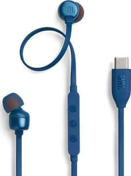 JBL Tune 310C USB-C žičane slušalice plave boje