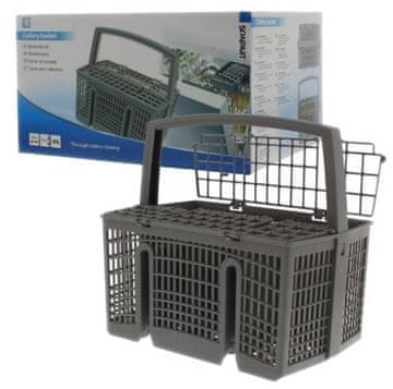Scanpart Univerzalna košara za pribor za jelo s pretincima, siva