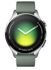 Xiaomi Watch 5 srebrni pametni sat sa zelenim remenom