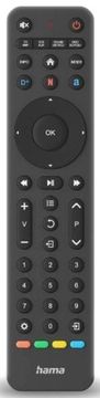 Hama Univerzalni daljinski upravljač za TV 8u1 221055 Crni