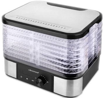 Nehrđajući čelik Max KHSG-M02-S01 Dehidrator hrane crno-srebrni