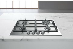 Whirlpool TGML661IX plinska ploča za kuhanje s više razina plamena, dvostruka kruna, wok plamenik, 58 cm, nehrđajući čelik