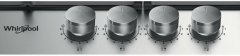 Whirlpool TGML661IX plinska ploča za kuhanje s više razina plamena, dvostruka kruna, wok plamenik, 58 cm, nehrđajući čelik