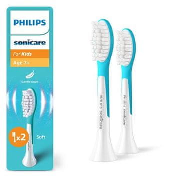 Philips za djecu HX6042/90 glave za četkicu za zube, 2 kom., bijele i plave
