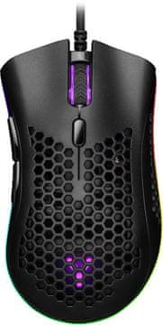 IGM-4500-BK Honeycomb RGB žični miš crne boje