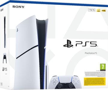 Sony 5 Slim 1TB E kućište konzole bijelo-crne boje