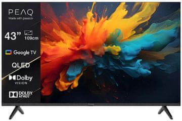 PTV 43GQU-5024T 43" 4K QLED TV Google TV Dolby Vision