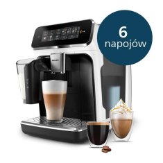 Philips EP3343/50 Latte Go Series 3300 aparat za espresso, bijela i crna