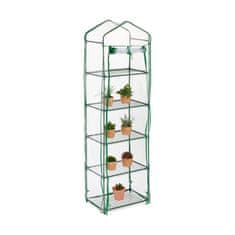Northix Balkonski staklenik s 5 polica i PVC folijom