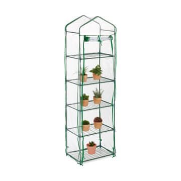 Northix Balkonski staklenik s 5 polica i PVC folijom