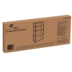 Malatec Malatec metalni regal 220x100x45 cm – 5 polica (nosivost 875 kg)