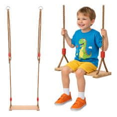 Kruzzel Dječja drvena vrtna ljuljačka 40x16 cm