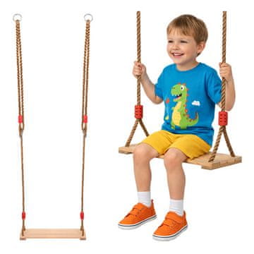 Kruzzel Dječja drvena vrtna ljuljačka 40x16 cm