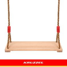 Kruzzel Dječja drvena vrtna ljuljačka 40x16 cm