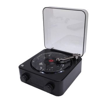 VYZIO® Retro Bluetooth zvučnik s projekcijom valova, RGB LED svjetla, USB punjiva baterija 1500 mAh | VIVAPLAY