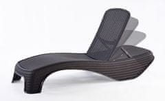 KETER ATLANTIC Vrtna Ležaljka, Grafit, Plastika, 110kg, 197x74x94 cm