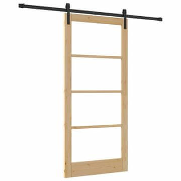 Vidaxl Klizna vrata ORKDAL Prirodna 93 x 202 cm