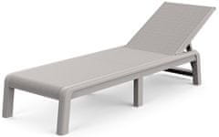 KETER Keter Mallorca Atlas ležaljka s podesivim naslonom, cappuccino 188x58 cm