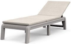 KETER Keter Atlas Mallorca ležaljka s jastukom, cappuccino/bež