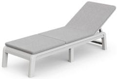 KETER Keter Atlas Mallorca sklopiva ležaljka s jastukom, siva/svijetlo siva 188 cm