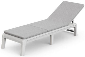 KETER Keter Atlas Mallorca sklopiva ležaljka s jastukom, siva/svijetlo siva 188 cm