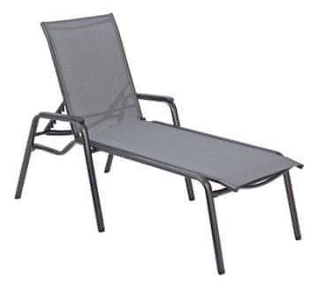 Kettler KETTLER Cirrus Silver Line aluminijska ležaljka 50 cm, antracit/siva