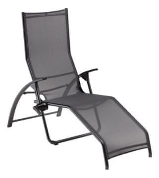 Kettler KETTLER TAMPA sklopiva ležaljka Heart-Balance, aluminij, antracit/antracit 150 kg