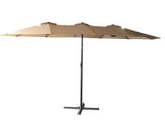 Rojaplast Dvostruki Kantilever Suncobran 456x270cm Bež s Čvrstom Konstrukcijom