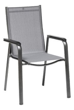 Kettler KETTLER CIRRUS slagajuća vrtna stolica, aluminij, antracit/siva, 150 kg