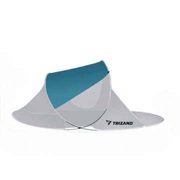 Trizand sklopivi šator, 220x120x90 cm, bijelo-plavi