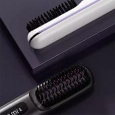 FRILLA® Bežično glačalo za kosu s baterijom 2000 mAh, 3 temperature (160–200°C), prijenosna četka za ravnanje | STRAIBRU