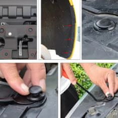 JOIRIDE® Univerzalni set auto kopči 725 kom (23 vrste) s alatima za uklanjanje, najlonske pričvrsnice za vozila | CARFIXA