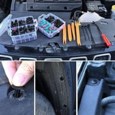 JOIRIDE® Univerzalni set auto kopči 725 kom (23 vrste) s alatima za uklanjanje, najlonske pričvrsnice za vozila | CARFIXA