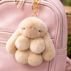 VIVVA® Premium privjesak za ključeve zeko 14 cm od mekanog umjetnog krzna, dekorativni privjesak za torbe i ključeve | BUNNPY Bež
