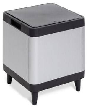 eoshop BERLINO Otpadni Koš 40L – Elegantni Dizajn s Aluminijskim Učinkom