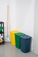 eoshop Set ECO kanti za razvrstavanje otpada 3x50L - zelena, žuta, plava