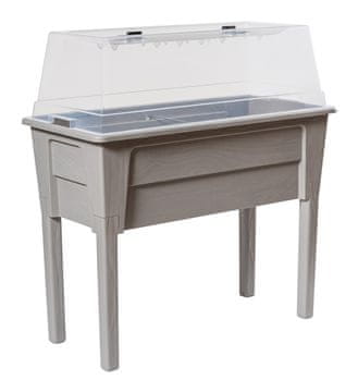 TOOMAX Plastični Vrtni GrowBox NIAGARA - Svijetlo Siva, 38x78x81 cm