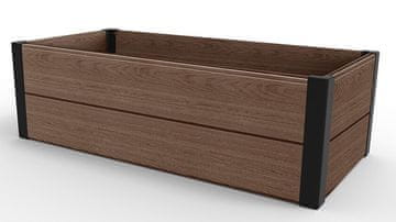 KETER Uzlignuti vrtni okvir MAPLE TROUGH - smeđi, plastični, 106x50x32 cm
