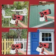 MG Spray Paint V2 pištolj za prskanje boje, crveni