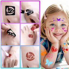 MG Tattoo Kit set za tetoviranje za djecu, šljokičasti