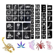 MG Tattoo Kit set za tetoviranje za djecu, šljokičasti