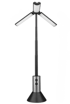 Verkgroup prijenosna LED svjetiljka, 3-u-1, 10 W, 270°, 3000 mAh, crna