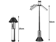 Verkgroup prijenosna LED svjetiljka, 3-u-1, 10 W, 270°, 3000 mAh, crna