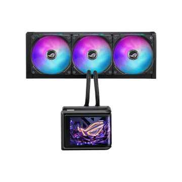 ASUS ROG Ryuo IV SLC 360 ARGB vodeno hlađenje za procesor, 3x 120 mm ARB ventilatora, Aura Sync, crno