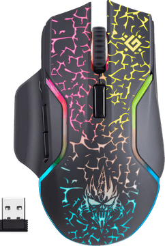 Defender Oneshot GM-067 LED, 3200DPI crni gamerski miš