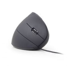 Gembird MUS-ERGO-01 sivo/crni ergonomski miš