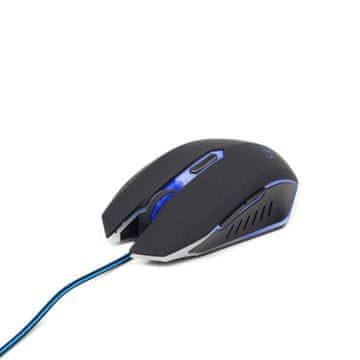 Gembird MUSG-001-B LED igrački miš crno/plavi