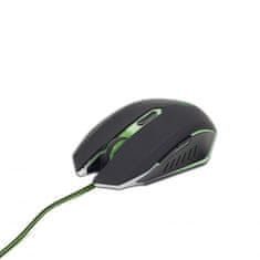 Gembird MUSG-001-G LED igrački miš crno/zelene boje
