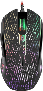Defender OverLord GM-890 RGB crni gejmerski miš